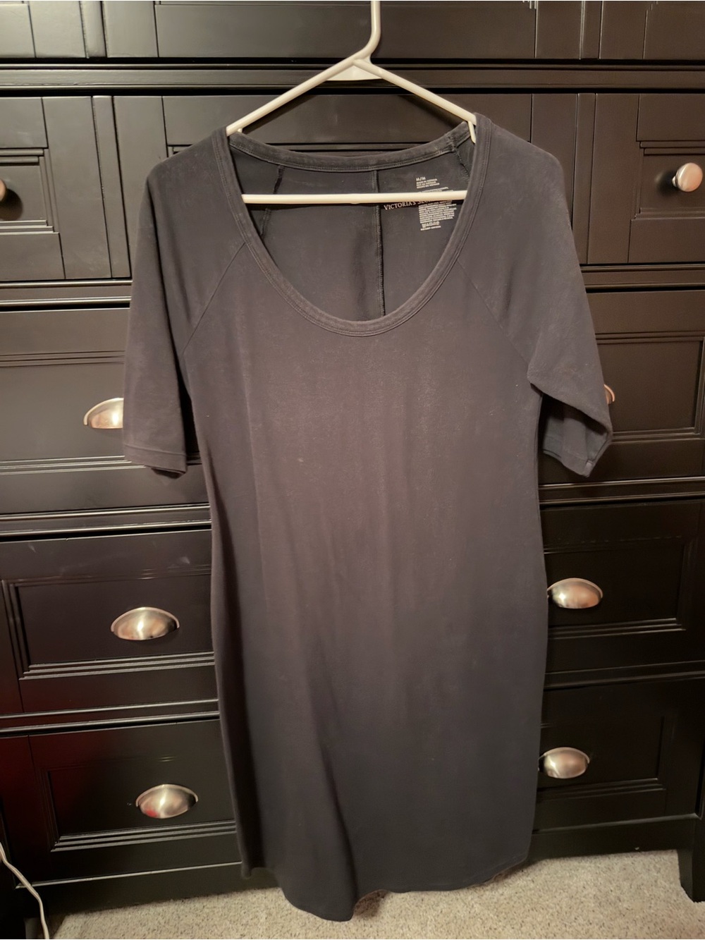 Victoria's Secret Black Scoop Neck Tee